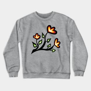 Four Directions Beadwork Flower Indigenous WAWEZHI CANADA Crewneck Sweatshirt